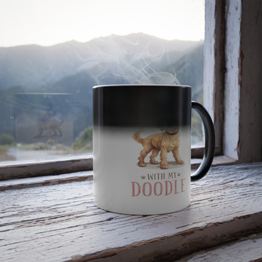Morphing Magic Heat Sensitive Mugs ” (with Coaster) Cool Coffee & Tea, Cup Drinkware Ceramic Mugs