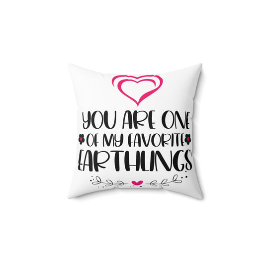 Two Sided Printing Pillow Cover with Pillow | Partner Valentine Gift Message | Valentine's Day Birthday Gifts for love | Cotton Linen Square Decorative Cushion Waist Pillowcase| Spun Polyester Square Pillow