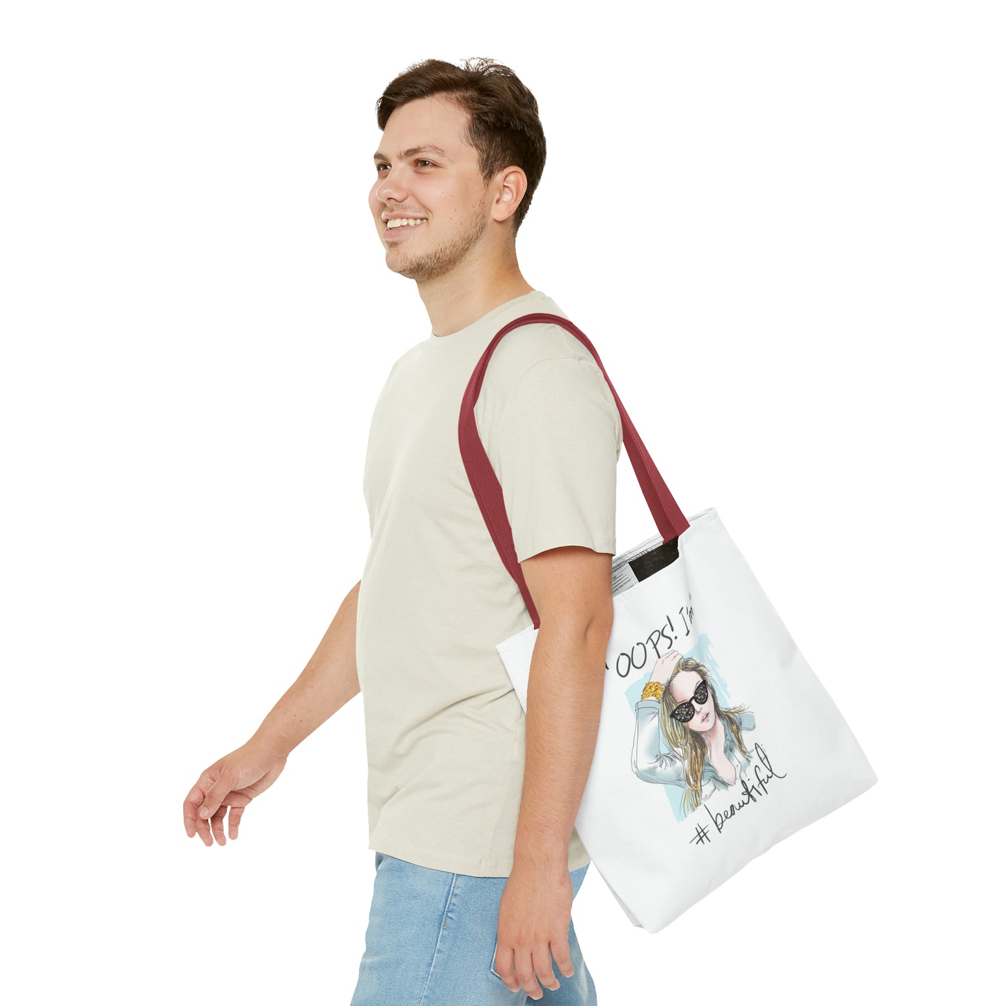 Unisex Reusable Canvas Tote Bag, Large Capacity Handbag, Casual Shoulder Bag