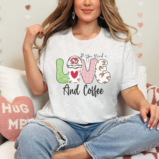 Love & Coffee T-shirt | Love T-shirts | Women T-shirts
