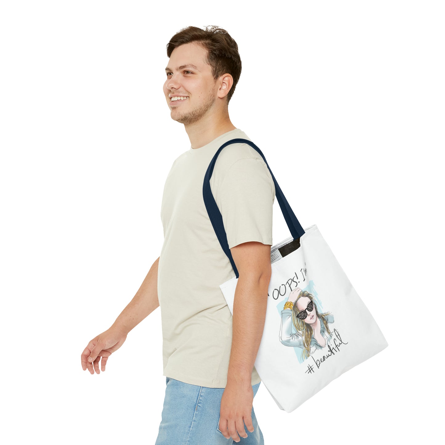 Unisex Reusable Canvas Tote Bag, Large Capacity Handbag, Casual Shoulder Bag