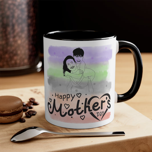 Mother's Day| Mug Mother's Day Gift | Happy Mother's Day Long Coffee Mug | Cute Mom Mug | Mom Love Mug 11oz