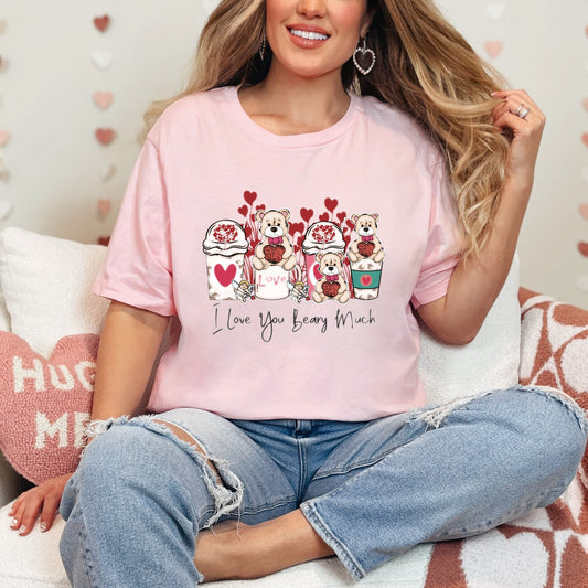 Teddy Bear Heart T-shirt | Love T-shirts | Women T-shirts